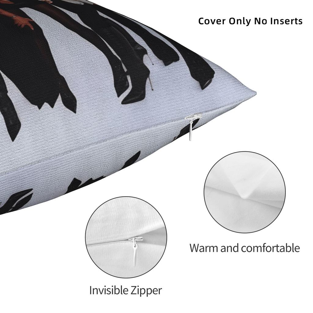 New Kpop Style Girls Katseyes Pillow Cover Graphic Cushion Cover Funny Pillow Case For Chair Sofa Home Decor