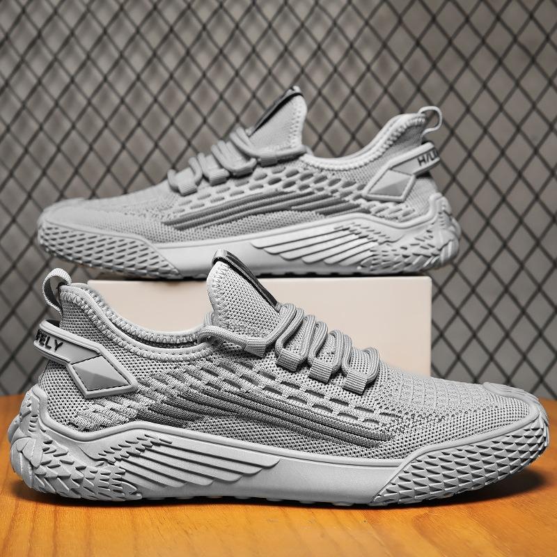 Men's Shoes Summer New Breathable Thin Fly-woven Mesh Trendy Shoes Youth Casual Running Shoes Trendy