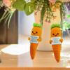 Creative Positive Energy Doll Hand Crocheted Carrot Emoticon Bag Decoration Cute Knitting Doll Decoration Funny Gifts With