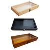 Badge Storage Box Brooch Organizer Wooden Jewelry Display Case Collector for Keepsake Rings Anklets