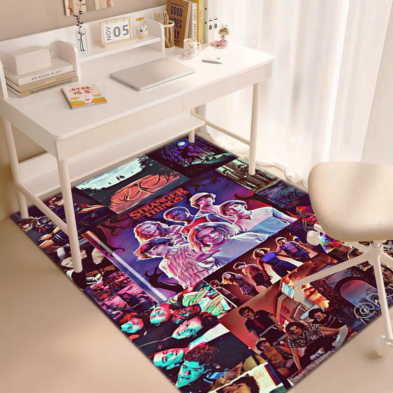 Halloween Horror Horror Theme Stranger Things Carpet Home Living Room Decoration Table and Chairs Anti Slip Door Mat Outdoor Picnic Mat Carpet A7