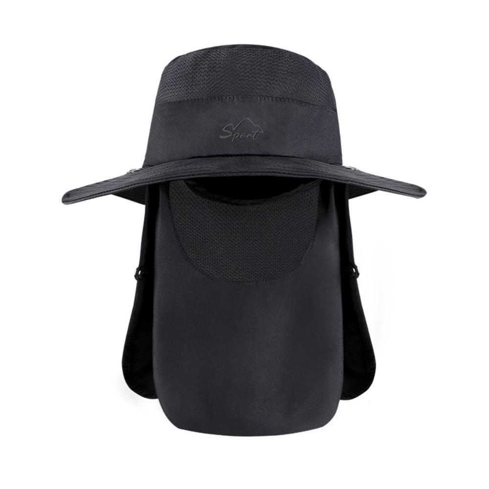 

Quick Drying Removable Visor Hat Removable Neck Flap Bucket Hat Summer Fisherman Cap Beach style 2