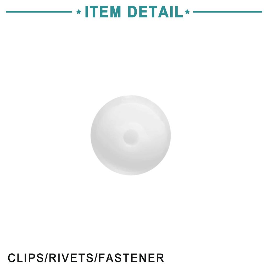 ACROPIX Panel Bumper Fender Fastener Splash Guard Push Rivet Retainer Clip 9mm Fit BMW E34 E39 E60 E61 White 10pcs