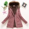 Giacca da donna in cotone spessa con cappuccio, stile coreano, Autunno/Inverno 2025