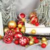 12/44PCS Christmas Balls Ornament Christmas Tree Gold Red Pink Ball Pendant Hanging Decor Christmas Decoration 2025 Navidad