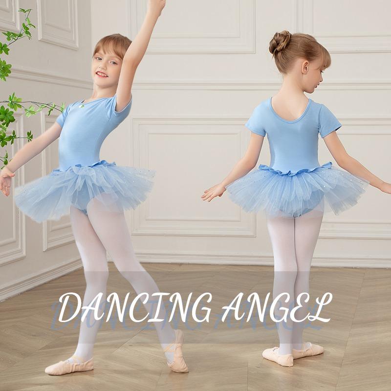 Girls Kids Dance Leotards for Ballet Dance Dress  Sleeveless Ballet Dress Stage Performance Costumes cm nero