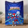 1pc Superhero Armor Marvel Soft Throw Blanket Flannel All Season Light Weight Living Room/Bedroom Warm Blanket. M731037