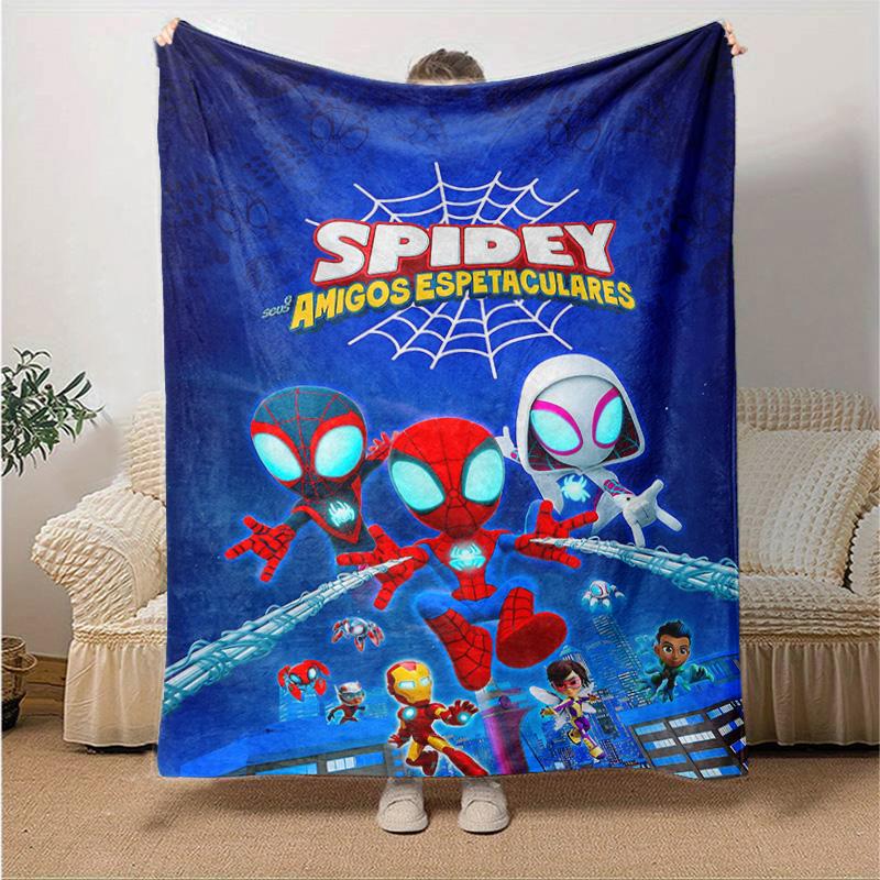 1pc Superhero Armor Marvel Soft Throw Blanket Flannel All Season Light Weight Living Room/Bedroom Warm Blanket. M731037