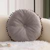 Modern Simple Pumpkin Hairball Round Pillow Pillow Office Sofa Cushion