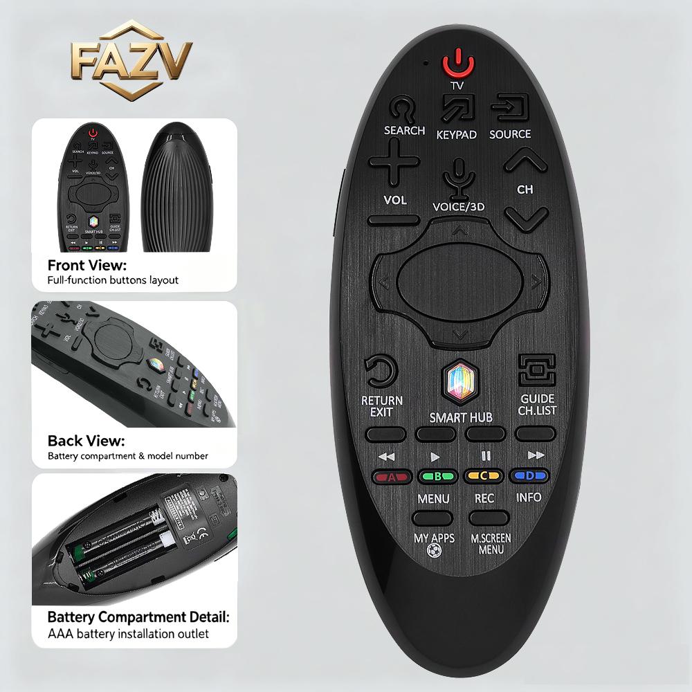 FAZV Remote Control for Samsung BN59-01182B BN59-01182G UE48H8000 LED Smart TV (No Voice) 3