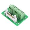 IDC20P 20Pin Male Header Breakout Board Terminal Block Connector PLC Interface with Bracket