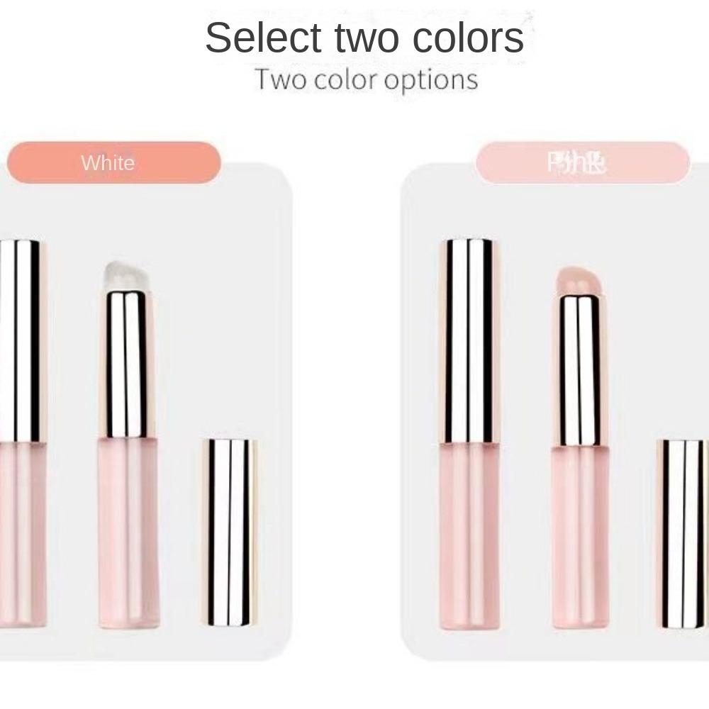 Multi-Use Mini Concealer Brush Round Head Lipstick Brush Portable Silicone Lip Brush