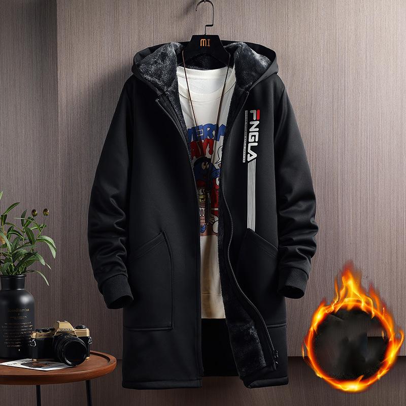 Autumn Winter Men's Coat Trench Coat Men Autumn Men's Plush Casual Jackets Trench Coat