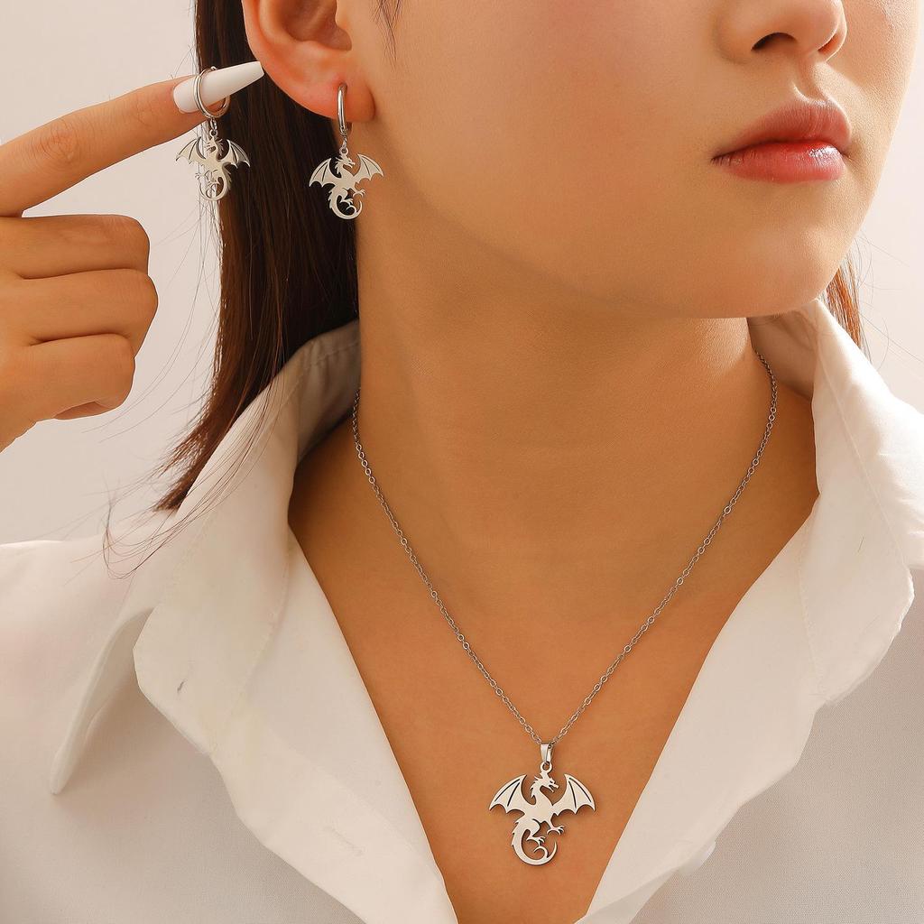 Retro Colorful Enamel Dragon Brooch - Unisex Lapel Pin & Necklace Accessory