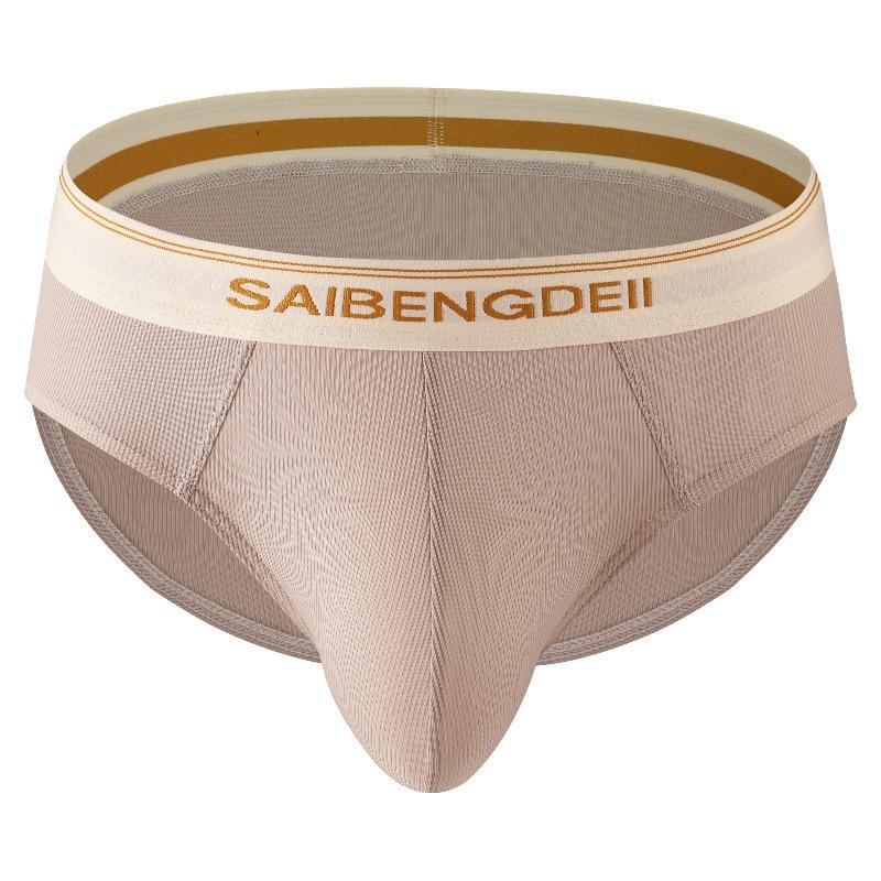 Men's Thin Breathable Sexy Triangle Underwear Men's Solid Color Simple Shorts