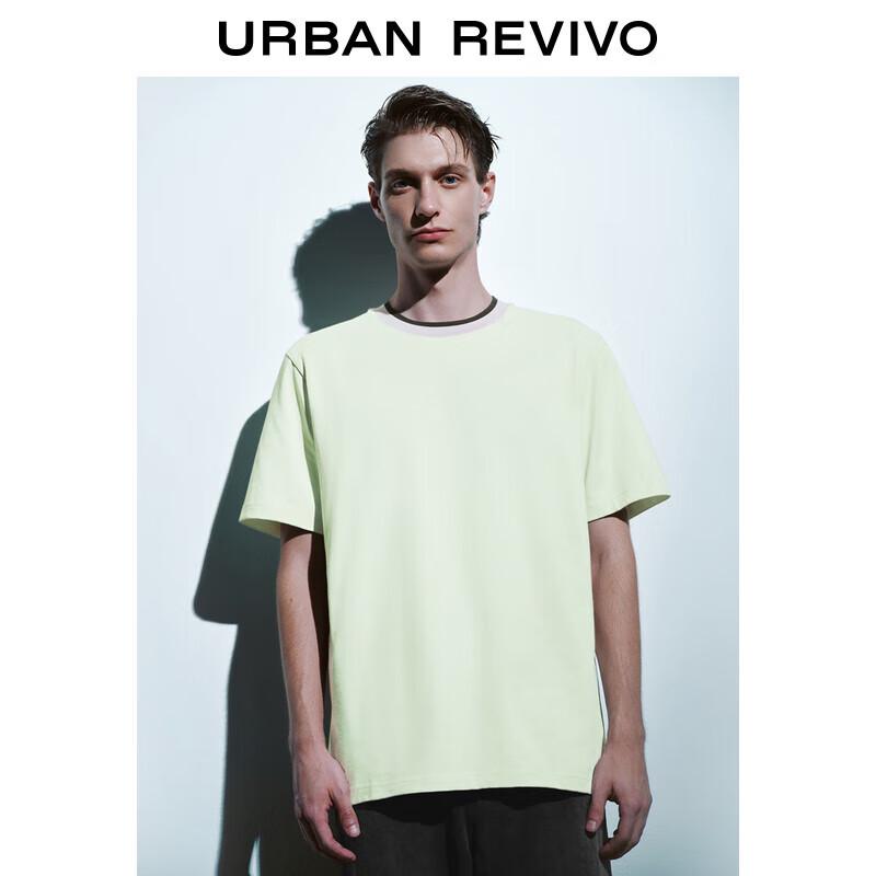 UR Men s Color Block Cotton Long Sleeve T-Shirt M