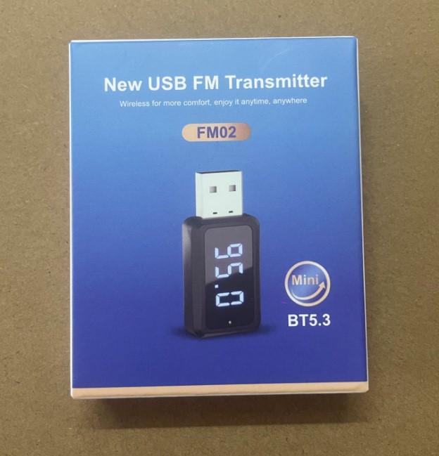 FM02 Новый Автомобильный Bluetooth 5.3 Приемник FM-передатчик Аудиоадаптер Беспроводной Bluetooth-приемник