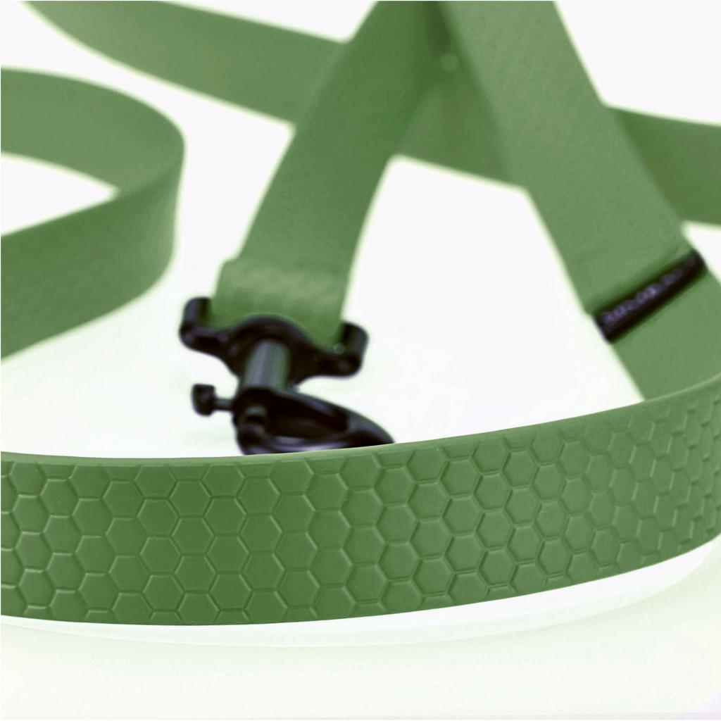 Smycz wodoodporna khaki - 1,5m, 76mm - pies 10-25kg