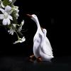Artistic Duck and Duckling Sculpture for Yard Decoration Quality Resins for Patioes and Entrances