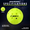 AMASPORT Pickleball Bälle X-ACE40 Professionelle Offizielle Pickleball Bälle Hoher Rückprall & Hohe Sichtbarkeit für Outdoor-Spiele