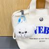 Furry Seal Plush Toy Doll Bag Pendant Cartoon Cute Accessory Doll Keychain Small Gift Present