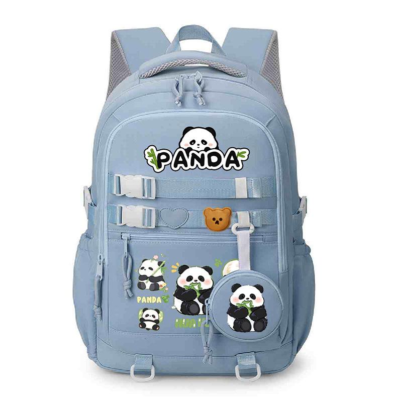 Panda Huahua 2025 New Cute Children's Schoolbag Cross-border Large-capacity Primary and Secondary School Students Lightweight Spine Protection