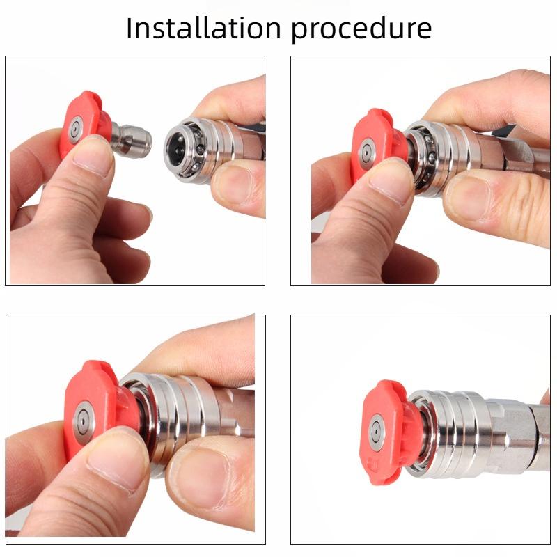Nilfisk/KEW/ALTO Pressure Washer Adapter - 1/4" Quick Connect with Spray Nozzle & Extension Bar for Car Wash
