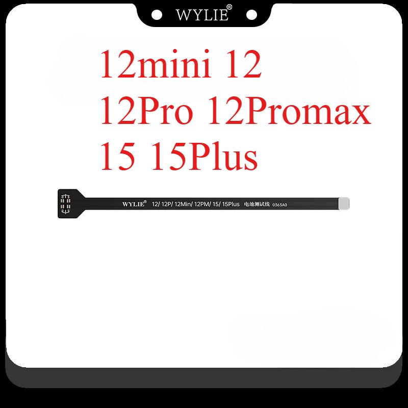 WYLIE Battery Extension Tester Flex Cable For iPhone X 12 13 14 16 Pro Max Phone Repair Tool