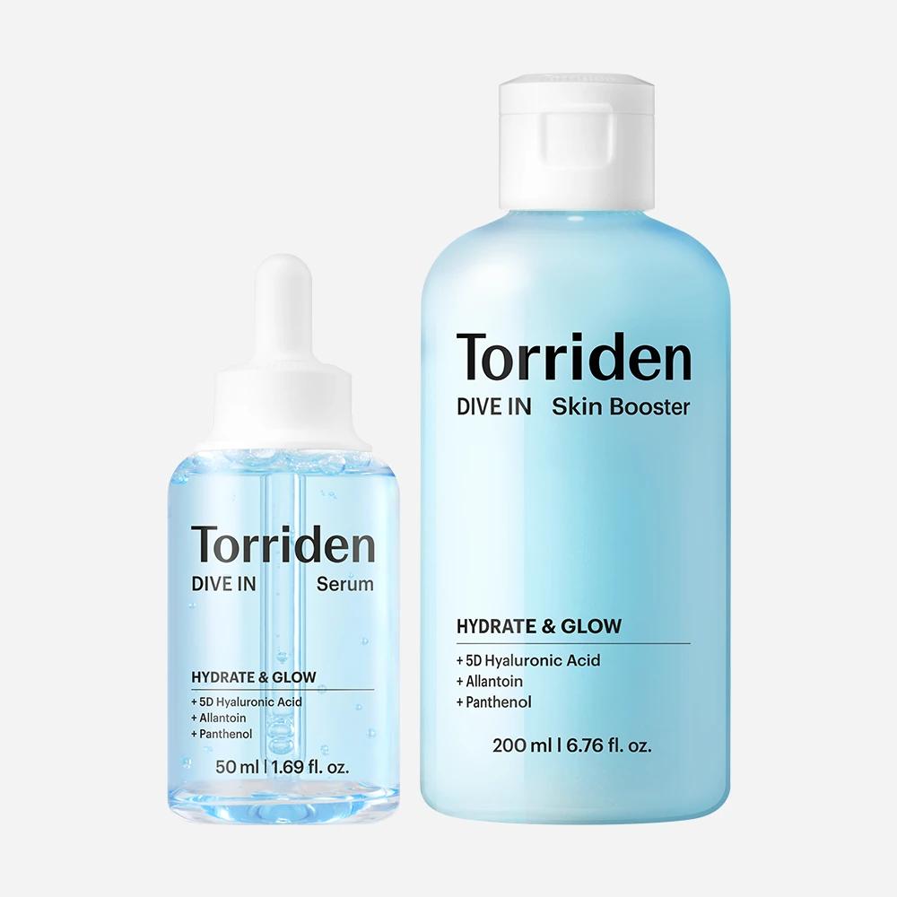 [NEW] [2-Piece Set] Torriden Dive-in Low Molecular Hyaluronic Acid Serum 50ml + Skin Booster 200ml