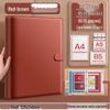 A4 Leder Loseblatt Dokumenten-Organizer