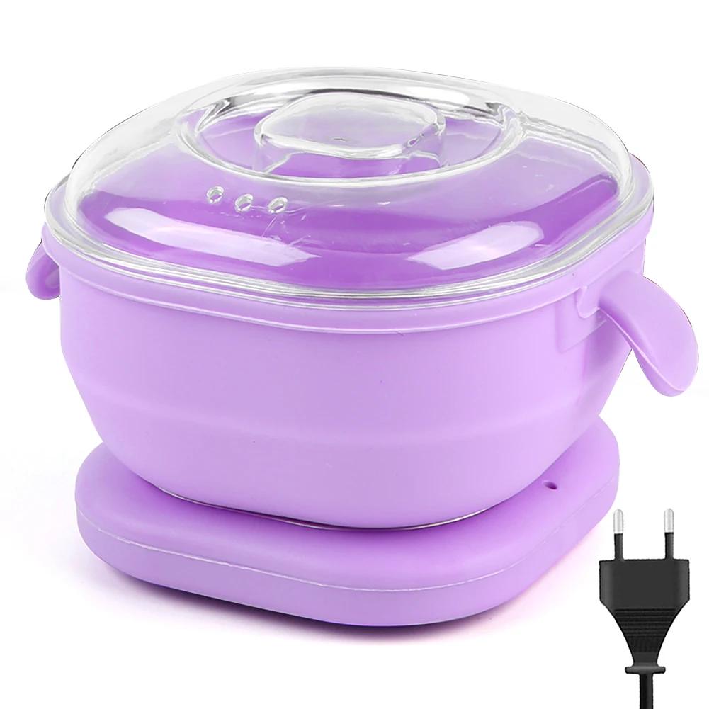 400ml Foldable Wax Warmer for Hair Removal Portable Silicone Wax Heater SPA Body Epilator Paraffin Waxing Melt Pot Machine