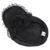 Cool Black Y2K Hat Girl Double Layer Lace Outdoor Sun Hat Versatile Lace Beret Caps  Women Ladies