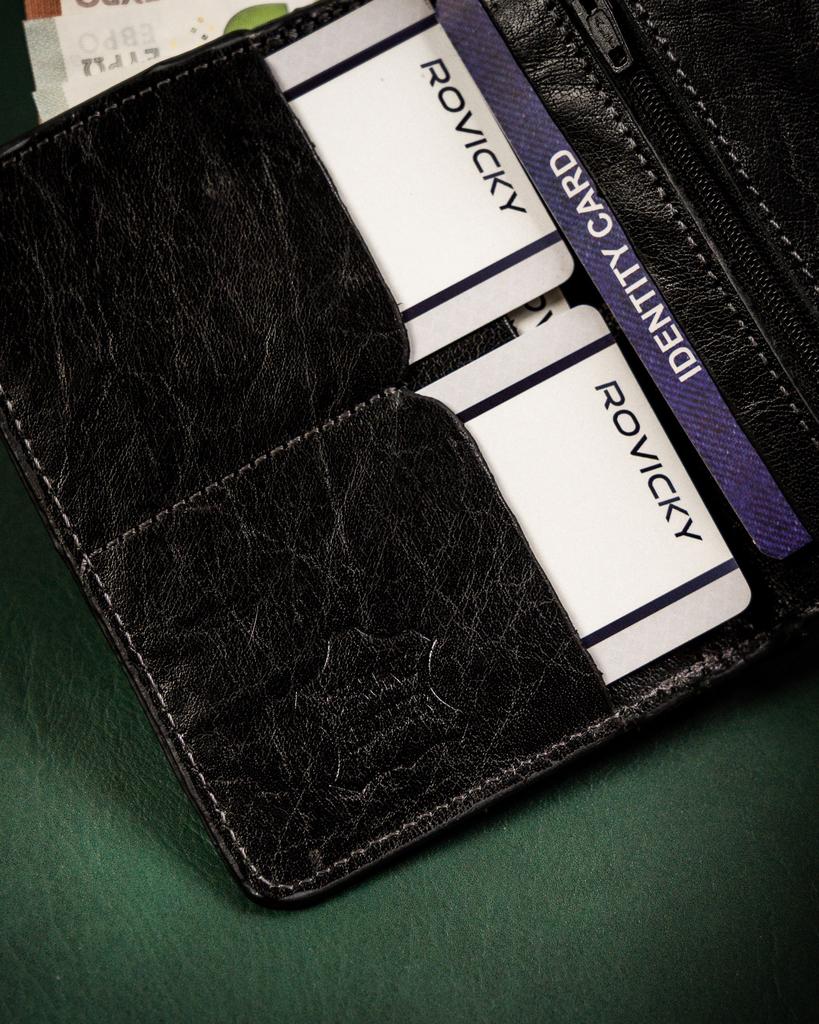 OKL-CRCL Black Leather Document Case