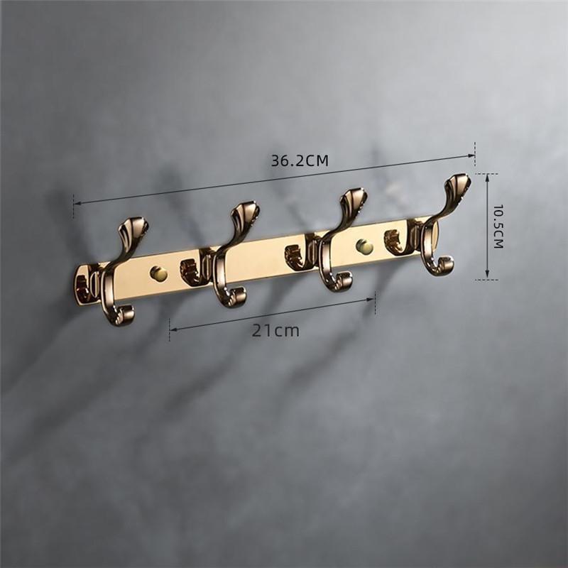 Tuqiu Rose Gold Towel Hanger Brass Wall Mounted Gold Towel holder, Copper Bathroom Hardware,kitchen hook bathroom accessories