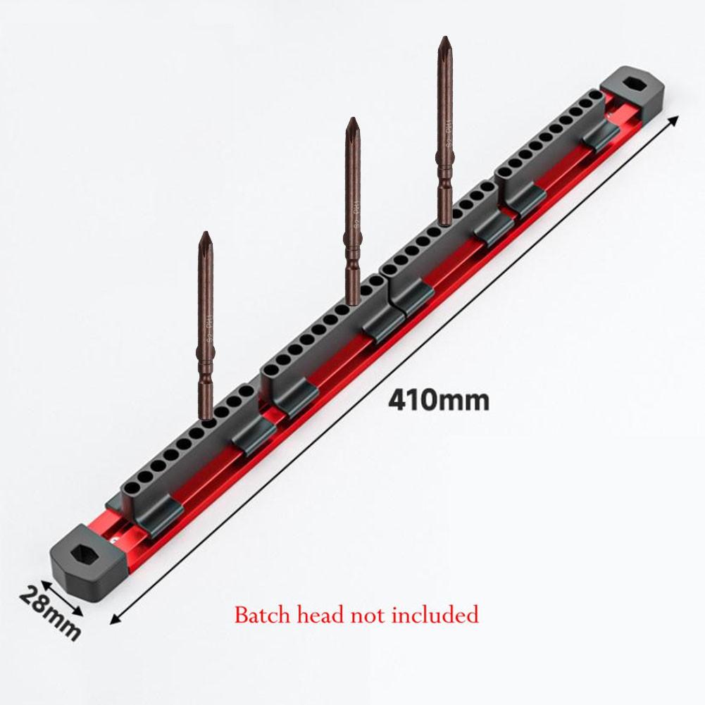 40 Slot Organizer Rack with Powerful Magnetic Base for Screwdriver Bits
