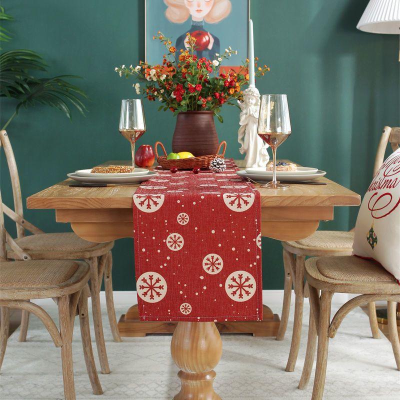 Table Runner Party Christmas Decoration Banquet  Flag Home Textile Retro Tischläufer Long cloth Dust-proof Household
