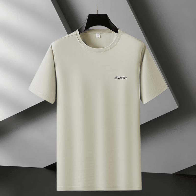 VEE KELLEN Men's Ice Silk Round Neck T-Shirt