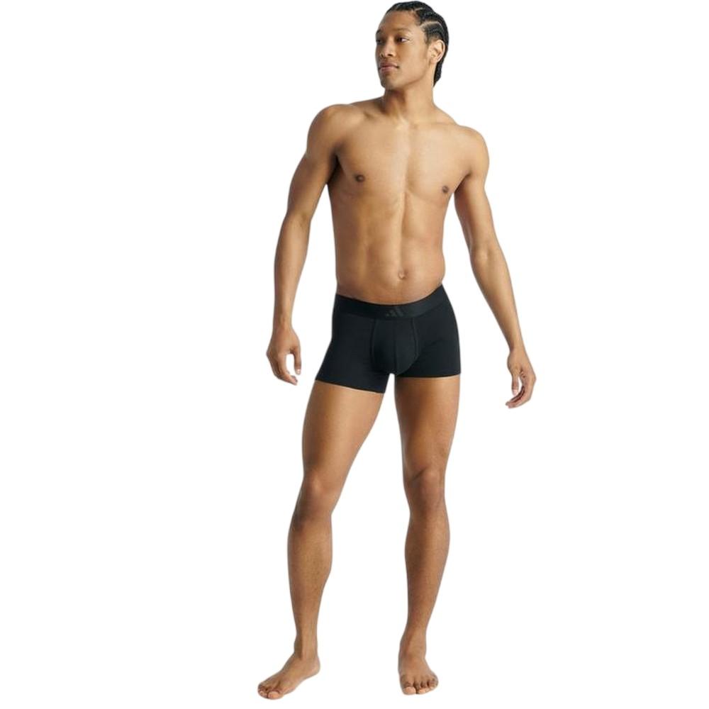 adidas Mens Stripe Cotton Boxer Shorts (Pack of 2)