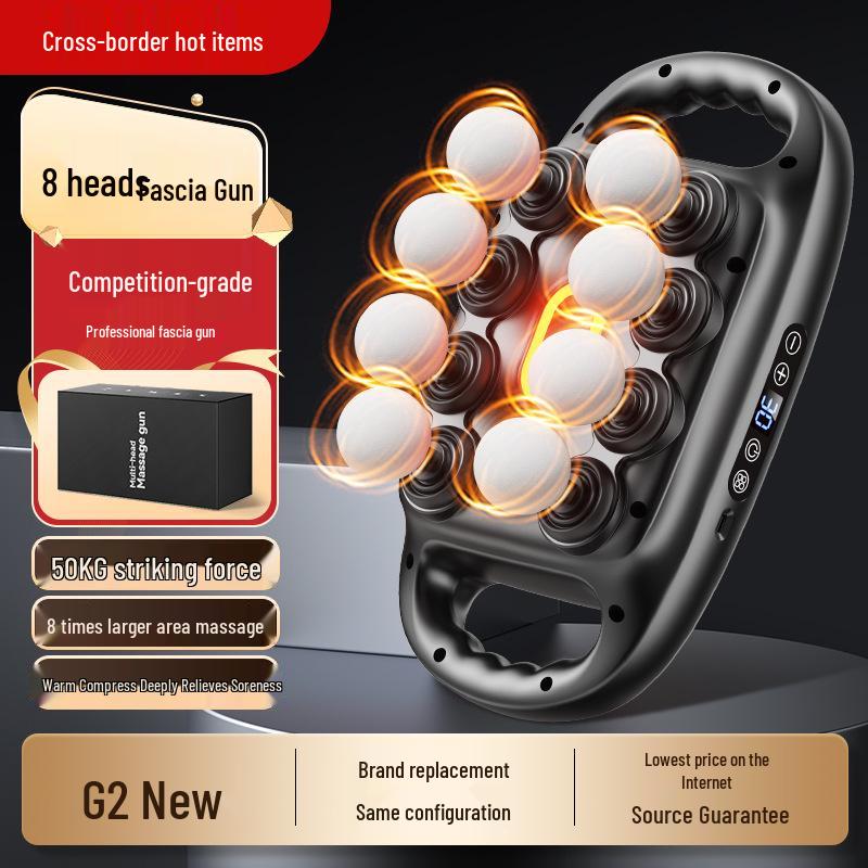 

CrossG6 Multi-Head Fascia Massager for Muscle Relaxation - 20 & 16-Head Attachments for Waist and Back