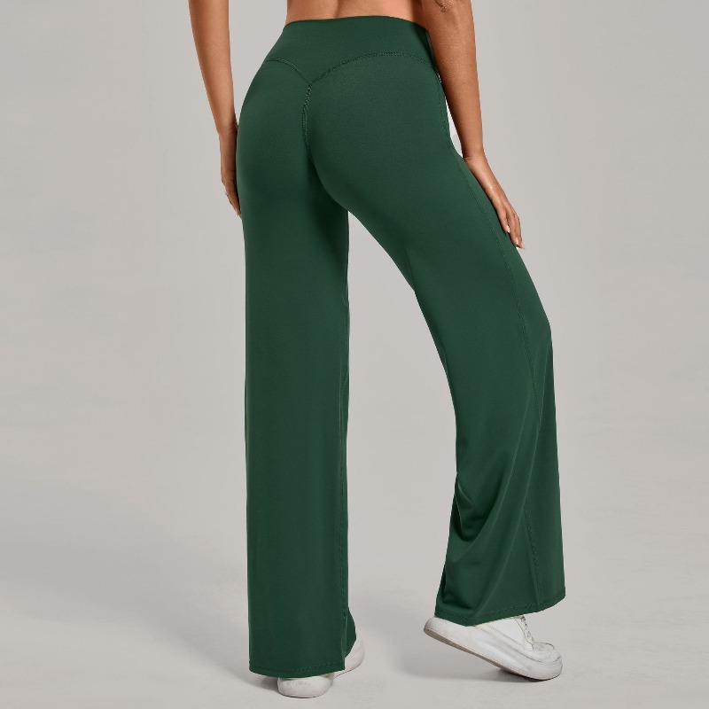 Merganser Pilates Straight Yoga Pants Versatile Loose Wide Leg Pants Running Sports Fitness Buttocks Long Pants