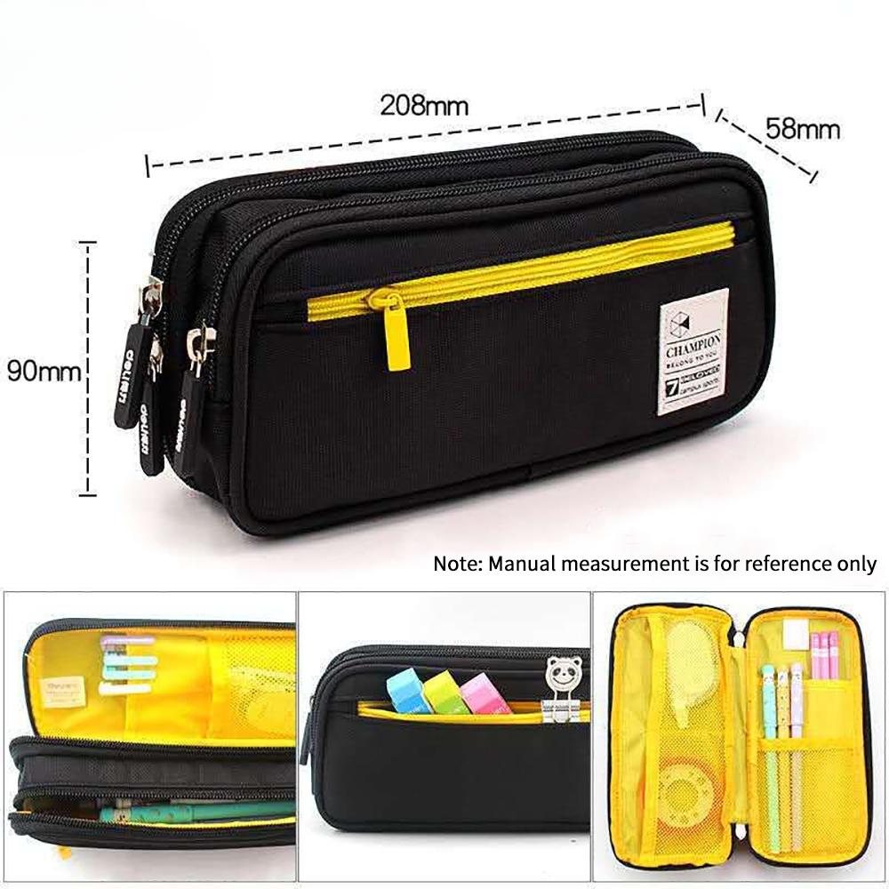 Capacity Pencil Case Stationery Cute Boys Girls Gift Pen Bag Pen Box Pencil Cases Storage Student School Office