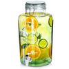 Glass Beverage Dispenser Jar with Tap 8L
