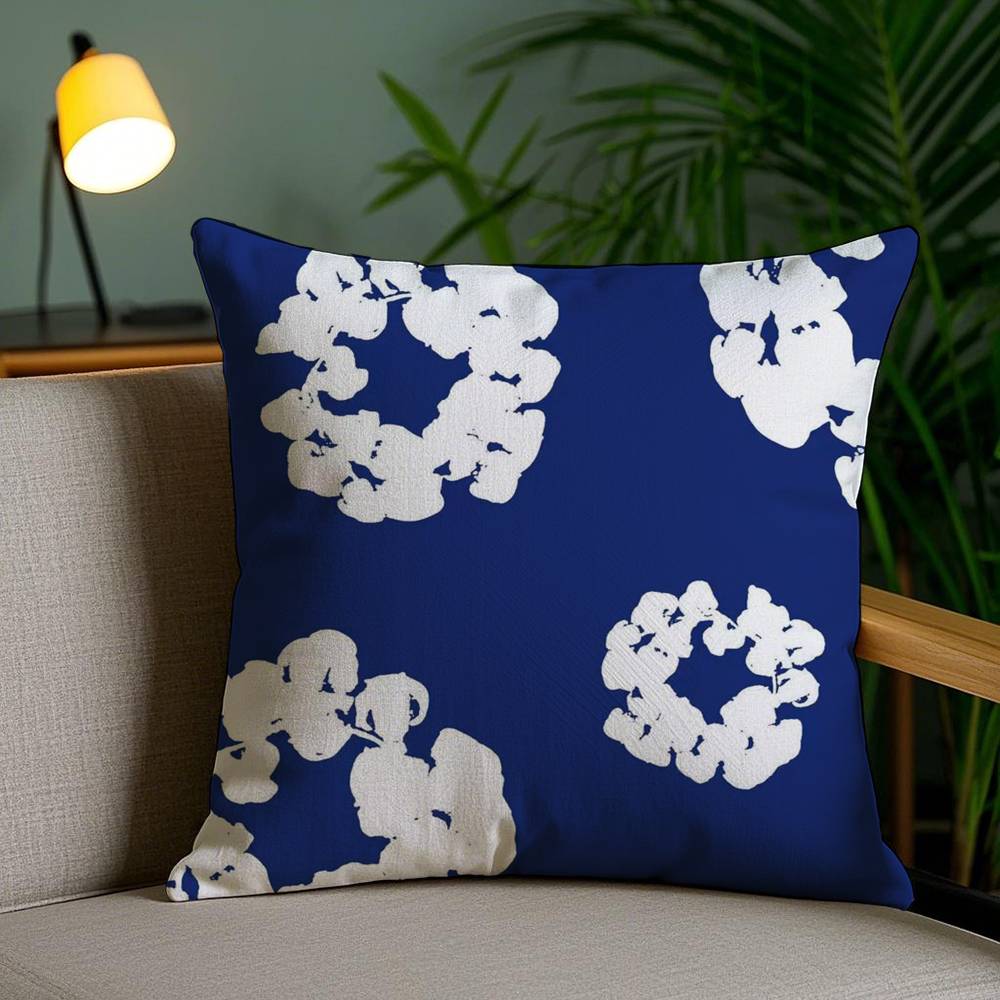Pillow Case Luxury D-Denims T-Tears Sofa Short Plush Double-Sided Hd Printing Room Home Office Gift Cushion Cover