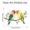 Self-adhesive Wall Stickers Two Birds Love Heart Branch for Kids Room Bedroom Home Decor