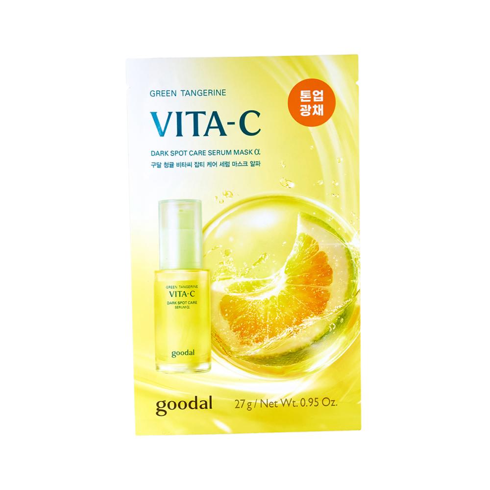 

Goodal Green Tangerine Vita C Dark Spot Care Serum Mask Alpha (27 g × 5 Sheets) × 2