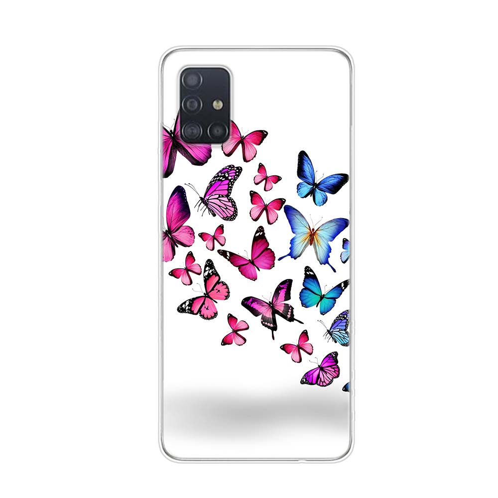 Cute Butterfly Fashion For Samsung Galaxy A01 A11 A12 A22 A21S A31 A41 A42 A51 A71 A32 A52 A72 A02S Soft Phone Case