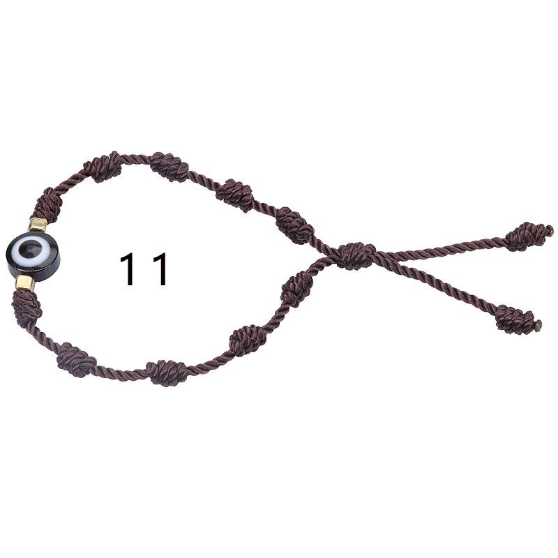 Evil Eye Crystal Beaded Adjustable Bracelet for Boys & Girls
