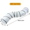 Pet Cat Tunnel Toys Foldable White Pet Cat Kitty Training Interactive Fun Toy For Cats Rabbit Animal Play Tunnel Tube