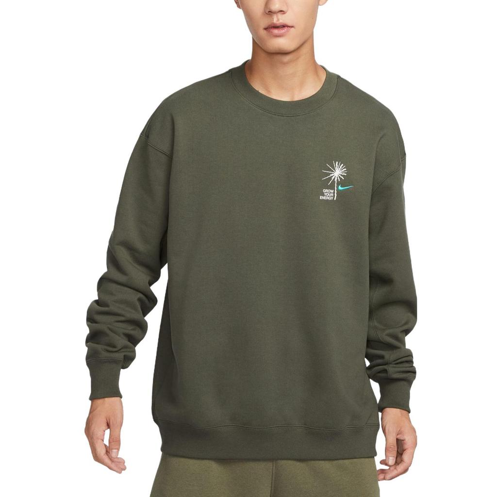 New Nike Sweatshirt Men's Khaki Green FV8457-325