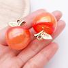 Colorful 3D Jelly Apple Pendant DIY Bracelet Necklace Earring Acrylic Jewelry Accessories